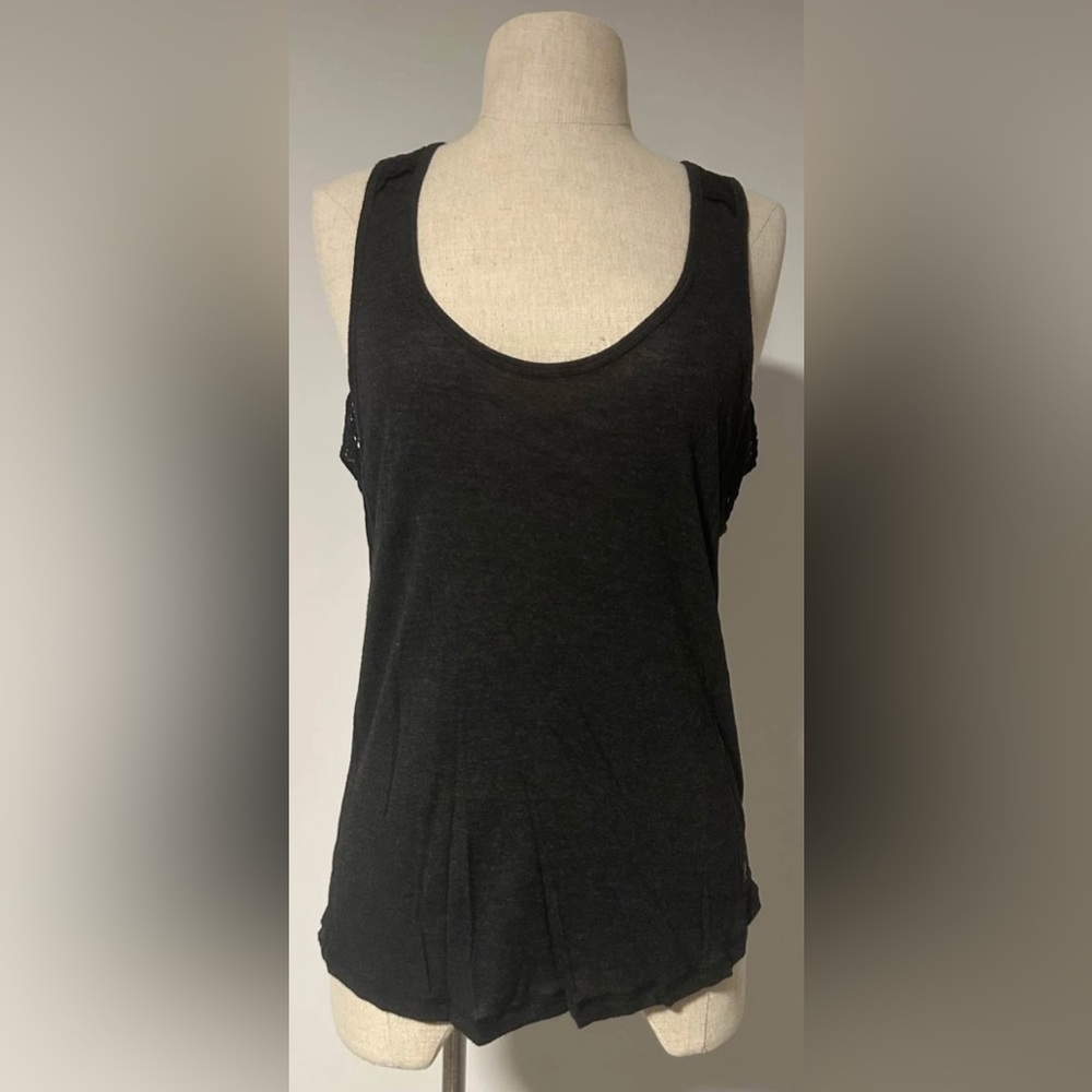 IKKS: Black Sleeveless Tank Top